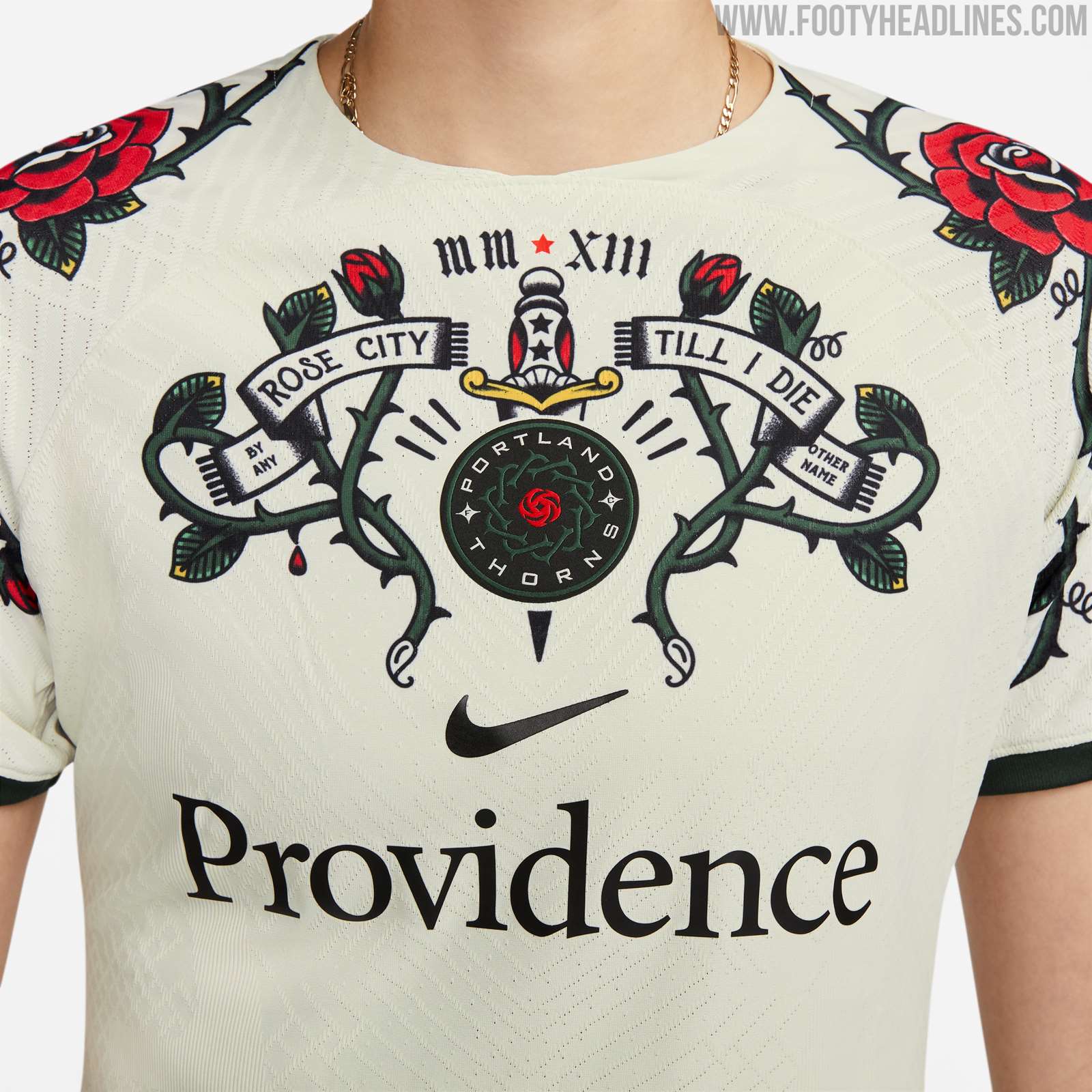 Nike Portland Thorns 2023 Authentic Away Jersey, Men's, Small, White