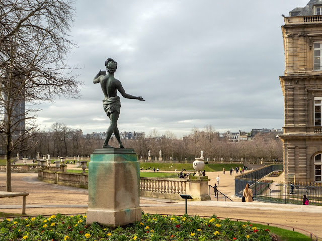 Statue of Pan in Jardin du Luxembourg Paris