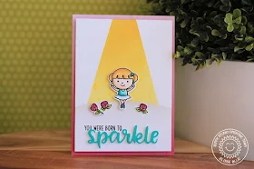 Sunny Studio Stamps: Born to Sparkle Tiny Dancers Spotlight Ballerina Card and Video by Eloise Blue