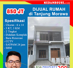 Rumah dijual di kota Tanjung Morawa didalam Komplek <del>Rp 1 Miliar </del> <price>Rp. 850 Jt </price> <code>rumahdikotatanjungmorawa</code>