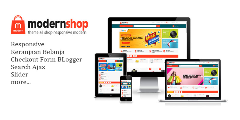 Modernshop Responsive Blogger Template