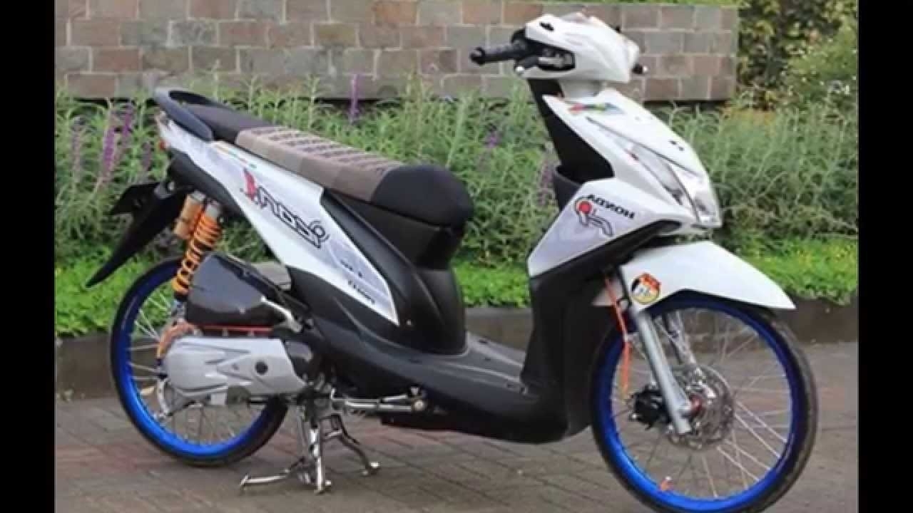 Foto Modifikasi Motor Beat Putih Terkeren Dan Terbaru 