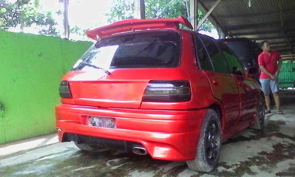 Modifikasi Bumper Mobil Toyota Starlet Kapsul Body kit Mobil