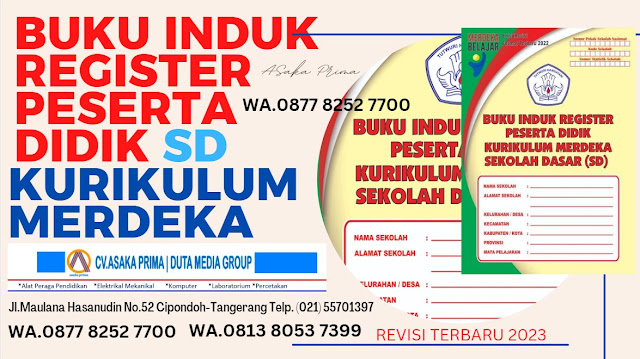 BUKU INDUK SD KURIKULUM MERDEKA,BUKU INDUK SISWA SD KURIKULUM MERDEKA,Buku Induk Register Peserta Didik Kurikulum Merdeka SD,buku induk sd register kurikulum merdeka terbaru