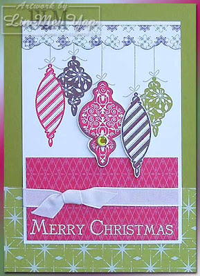 Card made using Stampin' Up! Tree Trimmings set and Stamp-A-Ma-Jig