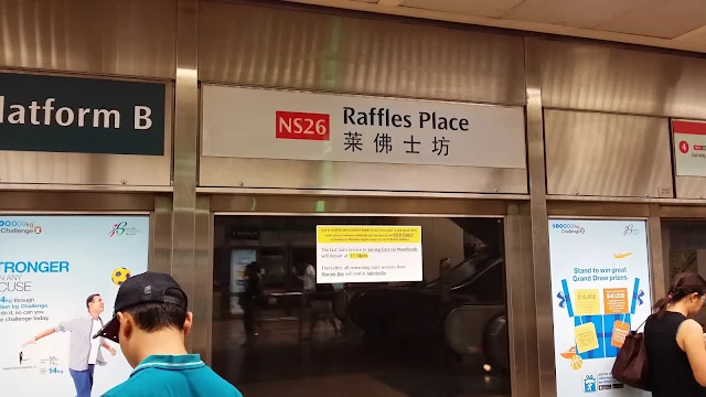 Raffles Place萊佛士坊地鐵站