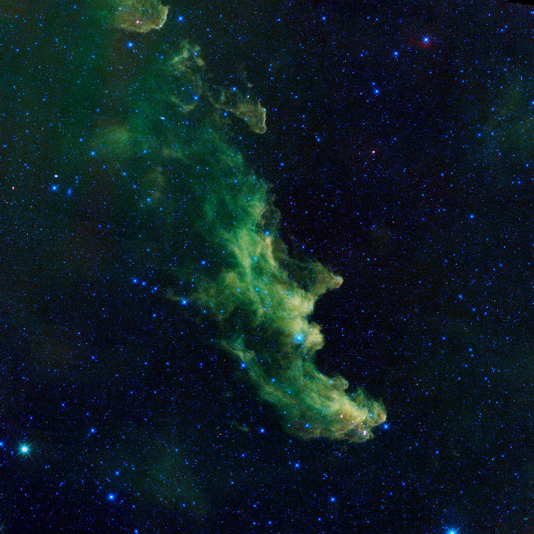 Tinh vân Đầu Phù thủy, hay IC 2118. Hình ảnh: NASA/JPL-Caltech.