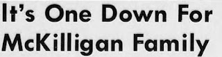 Headline about Betty and John McKilligan