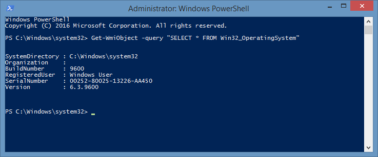 Test WMI query with PowerShell