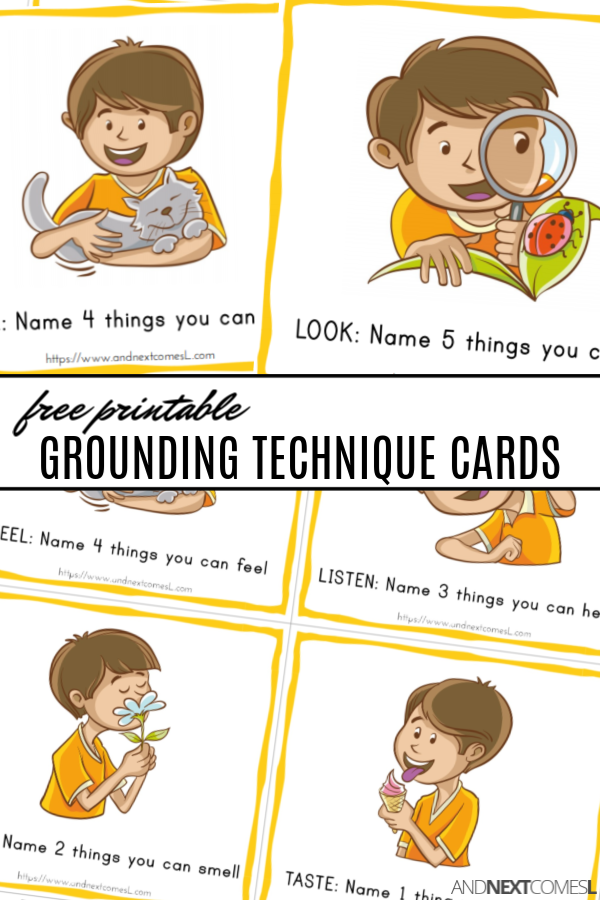 Free Printable Cards For Teaching The 5 Senses Grounding Technique And Next Comes L Hyperlexia Resources