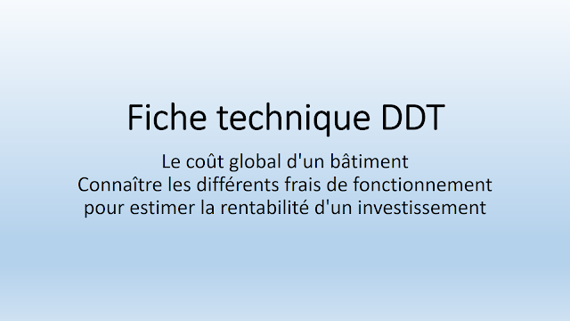 Exemple de coût global d'un bâtiment