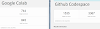Comparando Github codespace vs Colab de google gratis Geekbench 