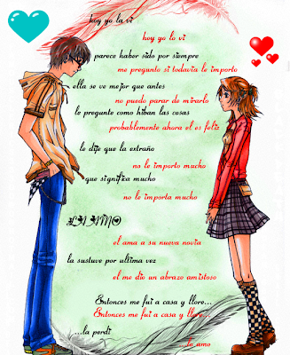 Anime love con frases de amor.