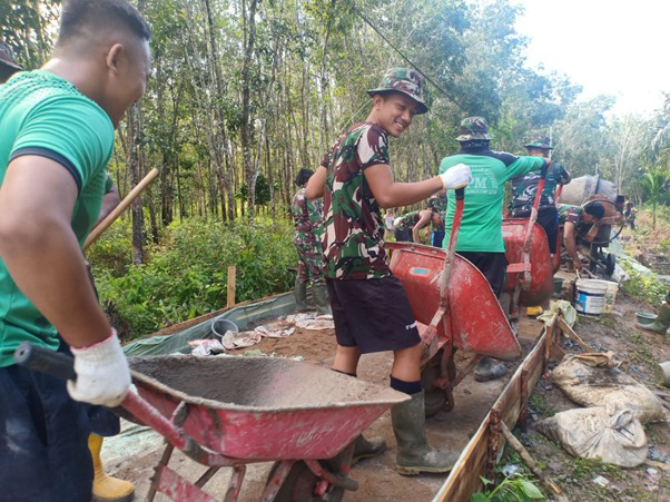 Arco Masih Setia Temani Satgas TMMD Ke-111 Kodim 1207/Pontianak