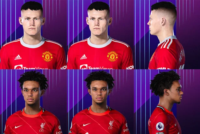Trent Alexander-Arnold & Scott McTominay Face 2022 For eFootball PES 2021