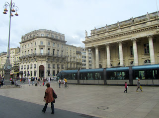 Grand Theatre Modern Tram Place de la Comerre Bordeaux France