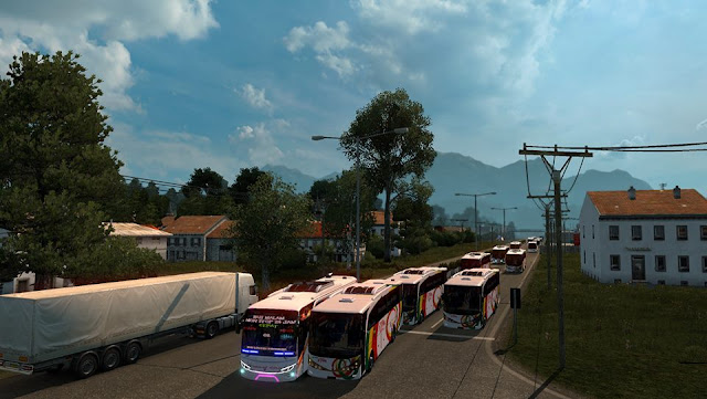 ets2 traffic bus npm (newmarco,euroliner) by uda boy