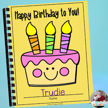 Help your students remember their special day with a sweet student birthday book like this.