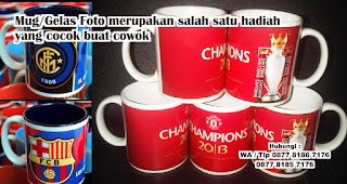 Mug/Gelas Foto merupakan salah satu hadiah yang cocok buat cowok