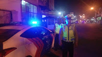 Amankan Malam Kamisan Polres Tanjung Balai Gelar Patroli Blue Light