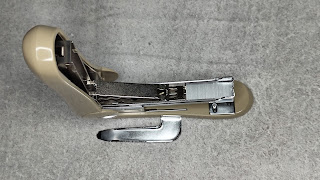 Inside the stapler with the staple