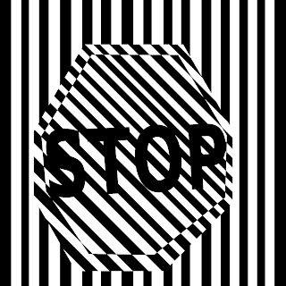 stop sign psychedelic for online casino advert