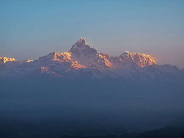 Sunrise on Mountain in Pokhara