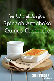 Healthy Spinach Artichoke Quinoa Casserole Recipe