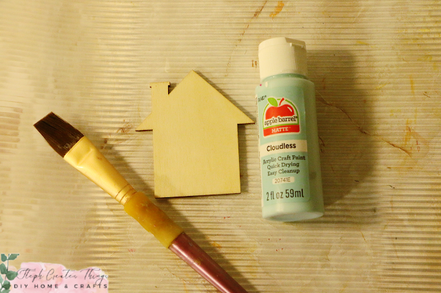 Paintbrush, house decoration, and acrylic paint