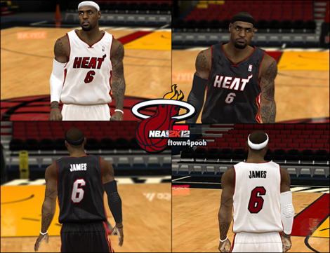 Miami Heat  on Nba2k12 Miami Heat Hd Jersey Patches   The Finals Version