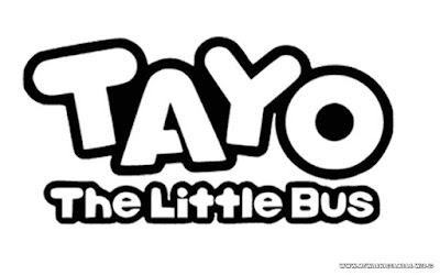 mewarnai gambar logo tayo the little bus hitam putih