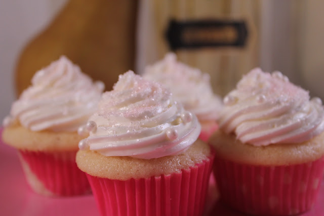 Mini pear and St-Germain cupcakes