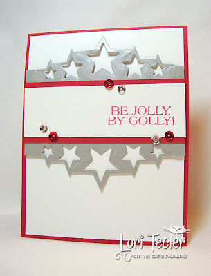 Be Jolly, By Golly-designed by Lori Tecler-Inking Aloud-stamps and dies from The Cat's Pajamas