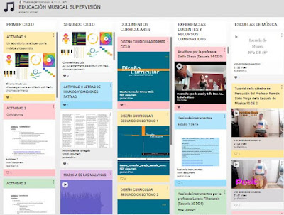  Padlet de Educación Musical