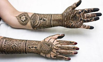 Fancy Bridal Mehndi Design for Hands