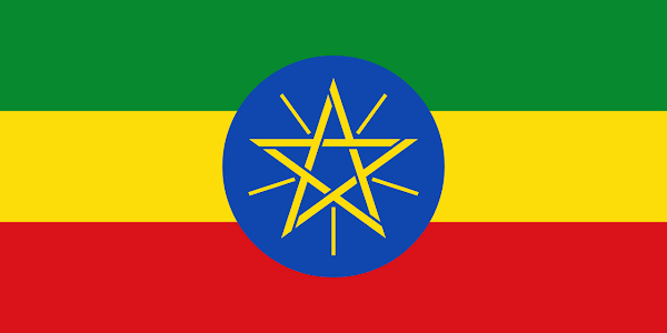 Logo Gambar Bendera Negara Etiopia PNG JPG ukuran 600 px