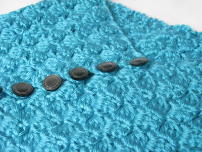1. Crochet Neck Warmer - Aqua