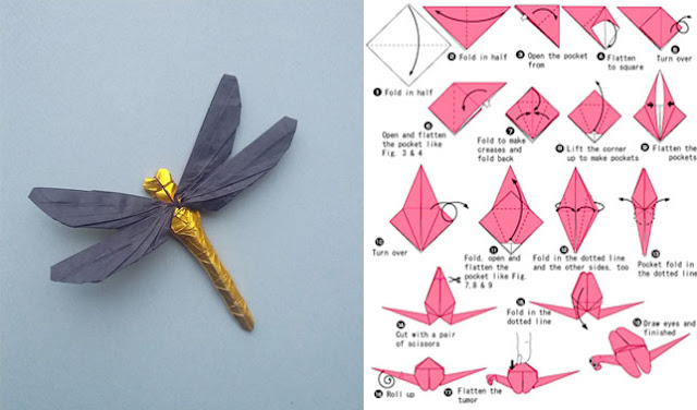 Cara Membuat Hiasan Dinding Kamar dari Kertas Origami