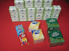 Soap Deals add to Operation Christmas Child stockpile.