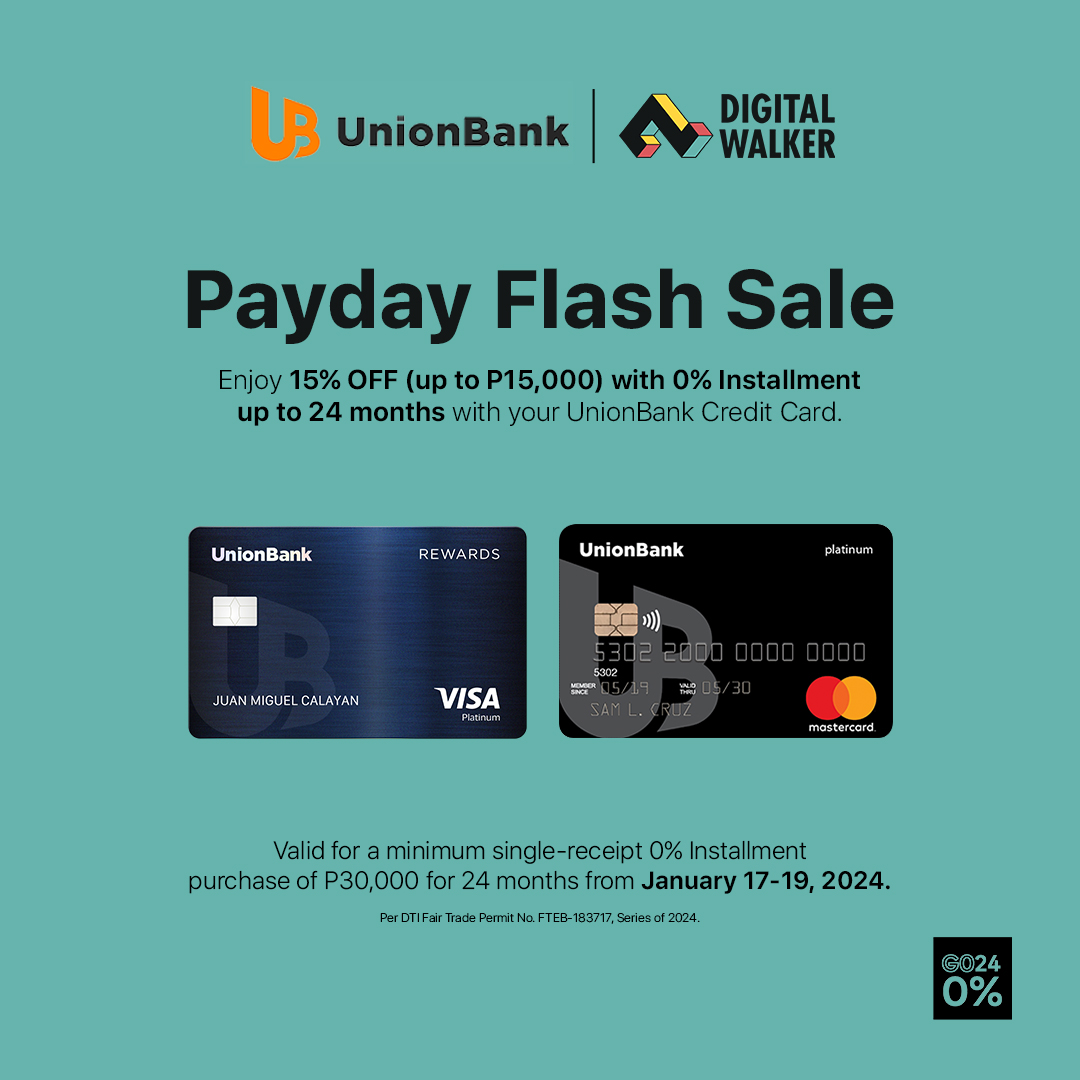 UnionBank x Digital Walker Payday Flash Sale