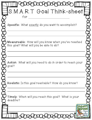 Freebie!  Goal setting for students.