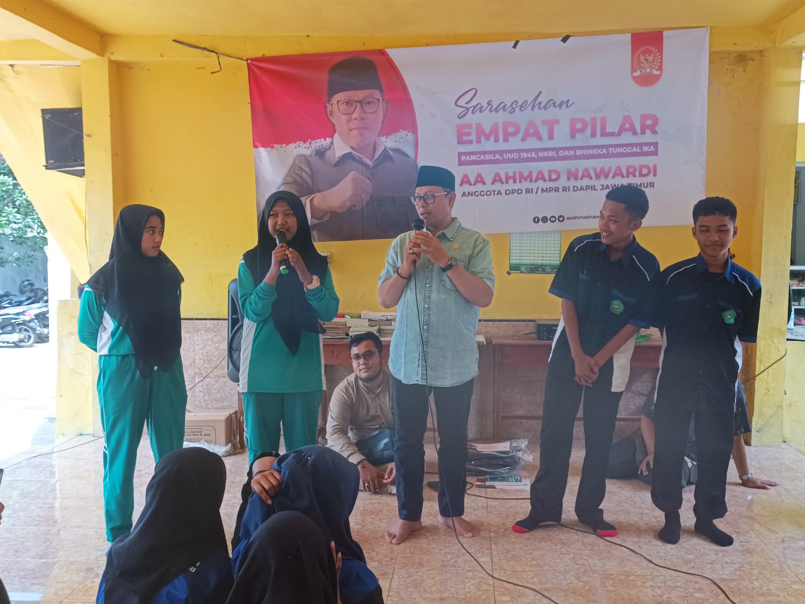 santri, ahmad nawardi, dpd ri, empat pilar