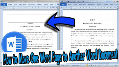 How to Move One Word Page to Another Word Document