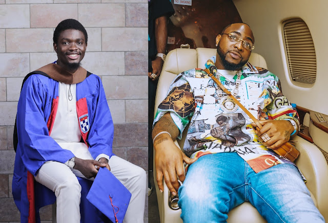 First-Class Graduate Appreciates Davido, Others For Donating To Ensure He Studies Abroad