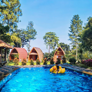 villa  resort bogor sukabumi kolam renang