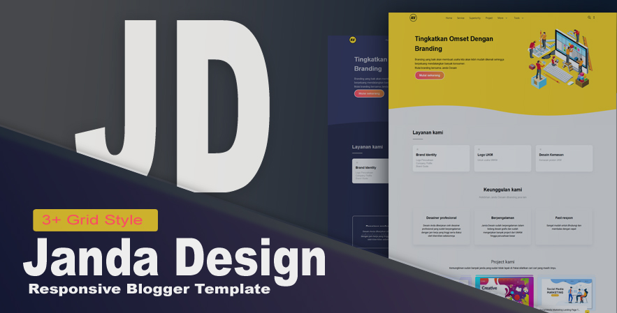 #1 Janda Design Primium Blogger Template Download Free