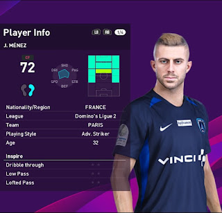 PES 2020 Faces Jeremy Menez by Sofyan Andri