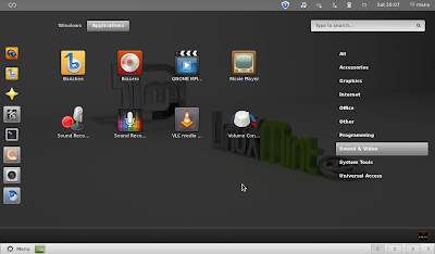 GNOME Shell in Linux Mint 12