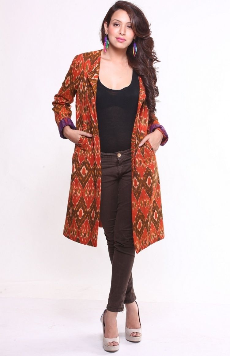  14 model  cardigan  batik panjang wanita modern unik dan 