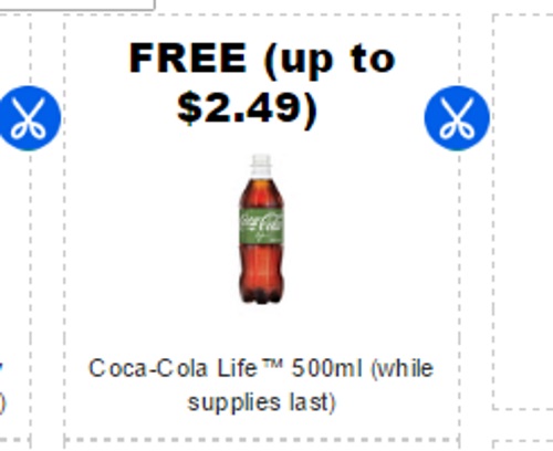 Coupgon Free Coca Cola Life